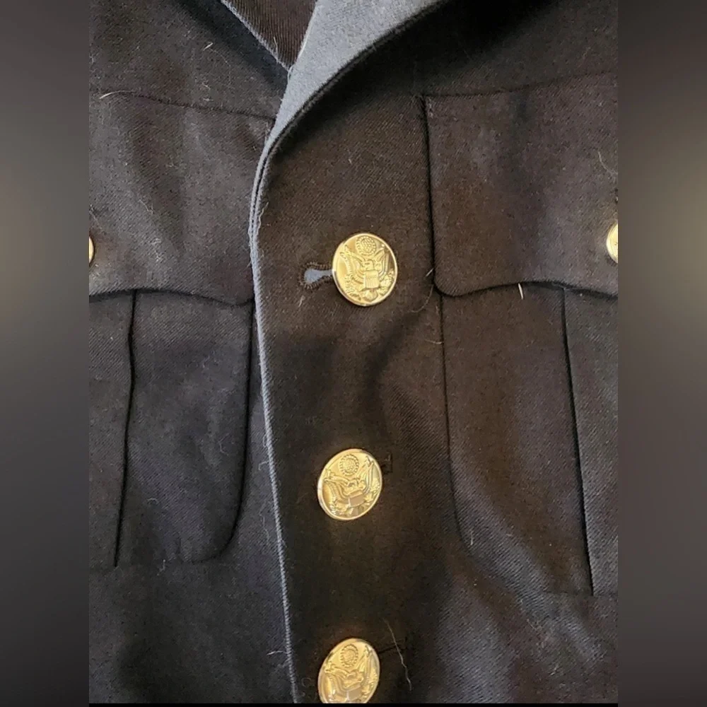 Army Service Uniform ASU Dress Blue Enlisted Coat Jacket 35rc - Picture 2 of 6